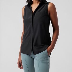 Athleta Sleeveless Urbanite Black Top